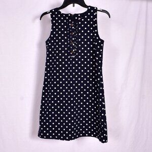 Juicy Couture Girl's Navy Polkadot Dress Size XL